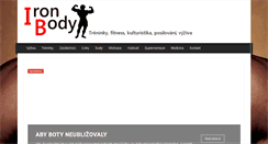 Desktop Screenshot of ironbody.cz