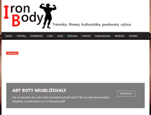 Tablet Screenshot of ironbody.cz